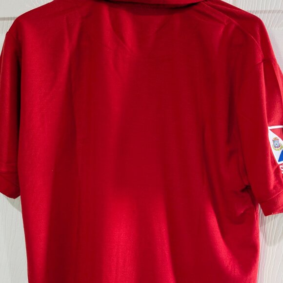 5 Parrots Men's Red Polo Shirt, Size L, St. Maarten Flag, Embroidered, NWT - Picture 9 of 13